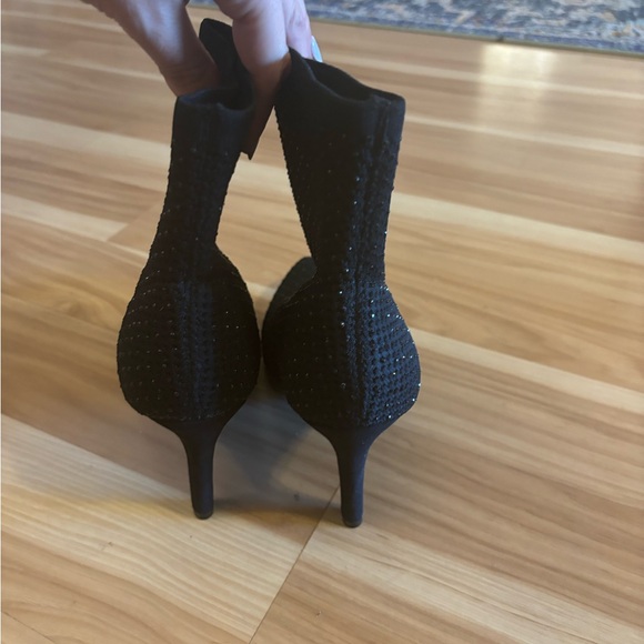 Mia Mercy Black Rhinestone Bootie Size 7.5 New - Picture 9 of 11